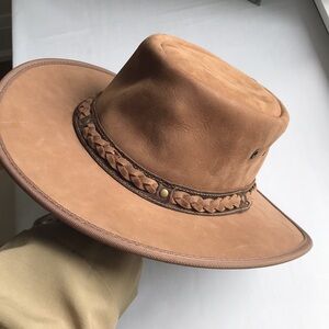 Barmah leather hat- Australian made
